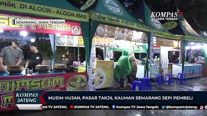 Musim Hujan, Pasar Takjil Kauman Semarang Sepi Pembeli
