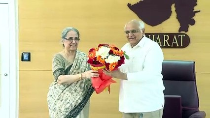 UCC COMMITTEE MEMBERS MEET #GUJARAT CHIEF MINISTER BHUPENDRA PATEL IN #GANDHINAGAR