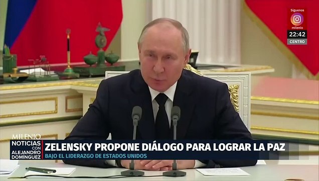 Zelenski propone diálogo para alcanzar la paz bajo el liderazgo de Estados Unidos