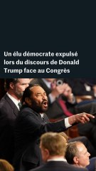 Un élu démocrate expulsé pendant le discours de Donald Trump