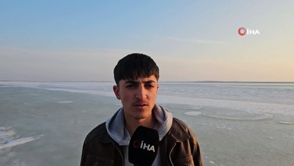 Bitlis’in kuş cenneti dondu! Kartpostallık görüntüler oluştu