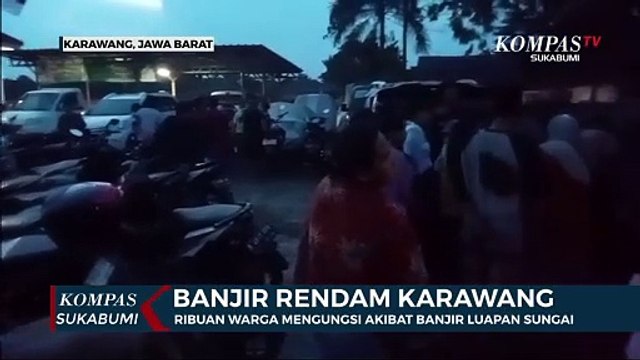 Ribuan Warga Mengungsi Akibat Banjir Luapan Sungai Citarum Dan Cibeet