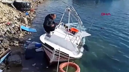 Fırtına sonrası deniz 50 metre çekildi