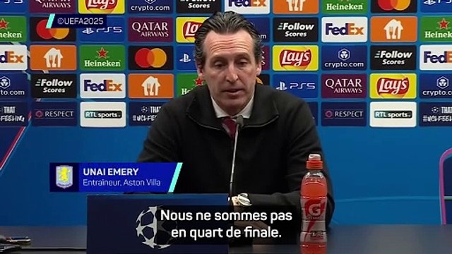 Emery : Nous ne sommes pas en quart de finale