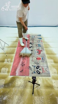 ASMR Carpet Cleaning : Soothing And Attractive Sound Of Muddy Water Scraping #shorts