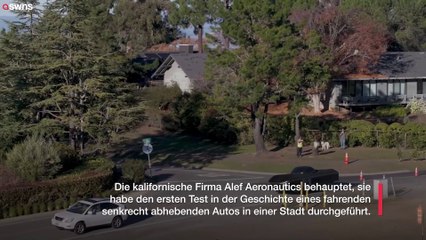 Weltneuheit: Fliegendes Auto fliegt über den Straßenverkehr in „Weltneuheit“