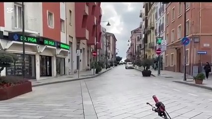 Centro storico di Olbia deserto
