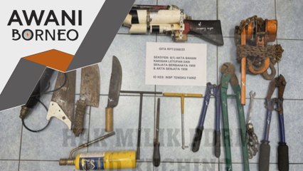 10 ditahan terlibat pecah rumah, curi kabel di Kuching