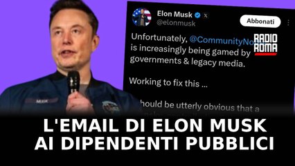 L’email di Elon Musk ai dipendenti pubblici: chi non risponde sarà licenziato