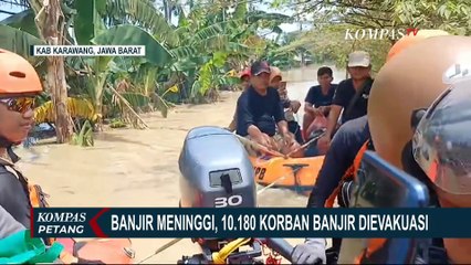 Terjebak Semalam, Begini Usaha Evakuasi Korban Banjir Karawang yang Tingginya Capai 3 Meter