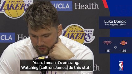 Doncic can't fathom 'insane' 50,000-point milestone by LeBron James