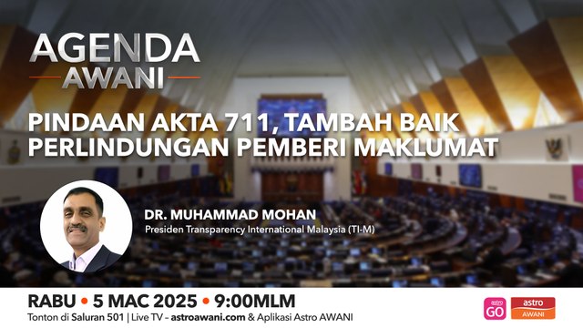 Agenda AWANI: Pindaan Akta 711, Tambah baik perlindungan pemburi maklumat