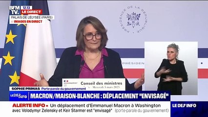 Sophie Primas (porte-parole du gouvernement): "La dissuasion nucléaire restera exclusivement française"