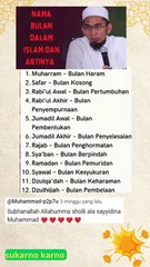 daftar nama-nama bulan dalam kalender Islam beserta artinya #motivation