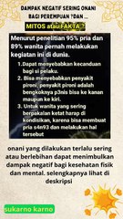 Dampak Negatif Onani yang Berlebihan bagi Laki-laki dan perempuan  #quotes