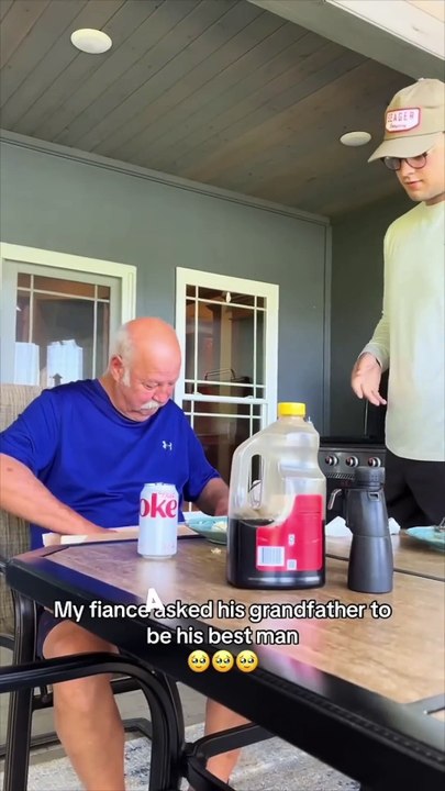 He made his grandpa cry ❤️