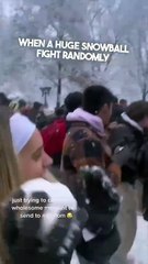 This snowball fight had an unexpected ending 😂