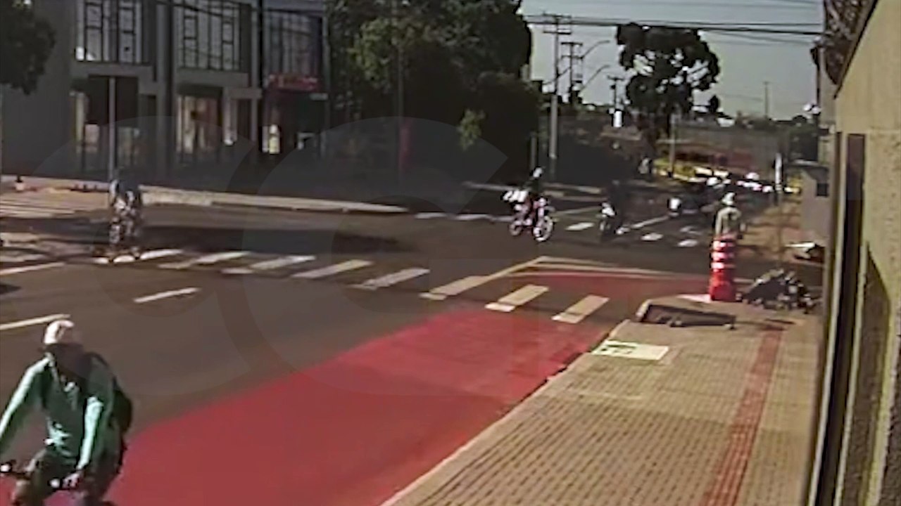 Novas imagens mostram batida entre motos no Maria Luiza