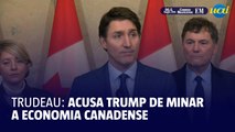 Trump quer minar 'economia canadense para depois poder falar de anexação', acusa Trudeau