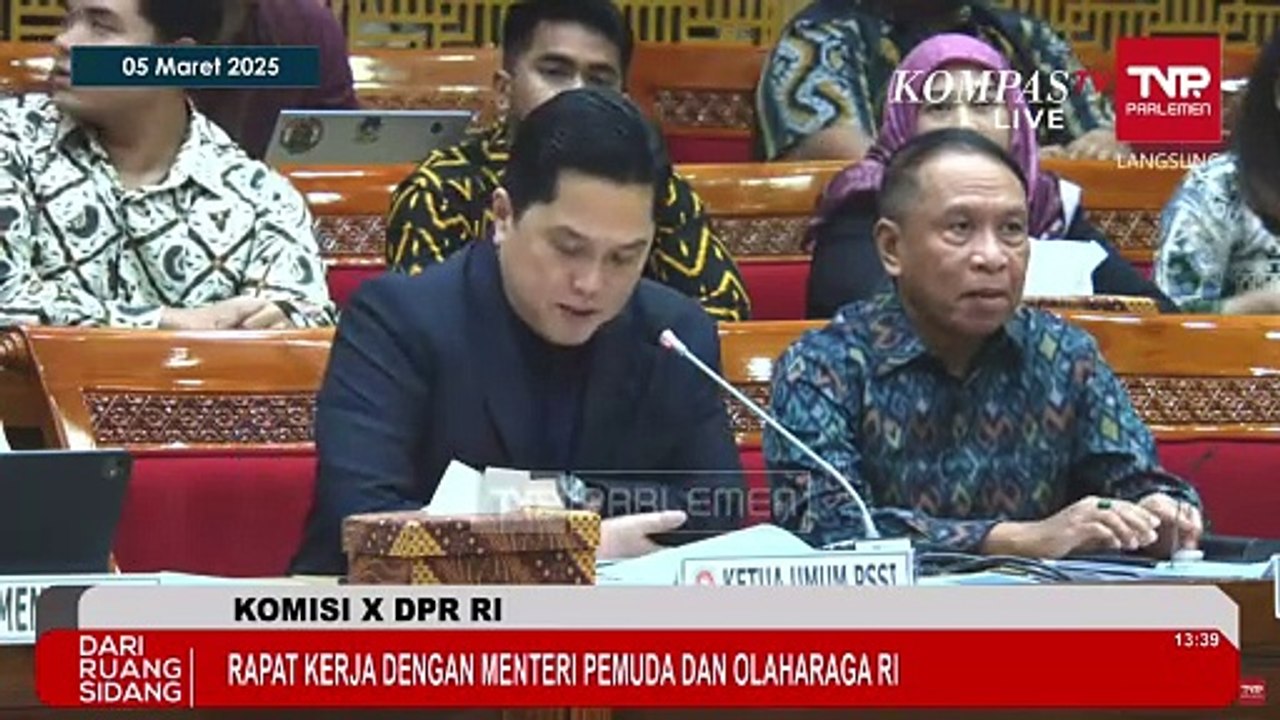 [FULL] Erick Thohir Buka-Bukaan Rencana Strategis PSSI Raker dengan Komisi X DPR RI