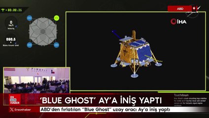 ABD'den fırlatılan "Blue Ghost" uzay aracı Ay'a iniş yaptı