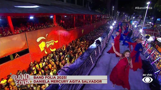Carnaval 2025: Daniela Mercury canta Axé Salvador no circuito Dodô em Salvador | Band Folia 2025