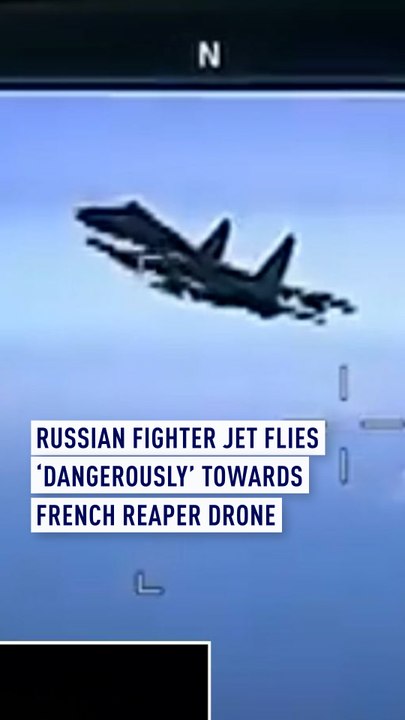 Russian fighter jet flies 'dangerously' towards French Reaper drone
