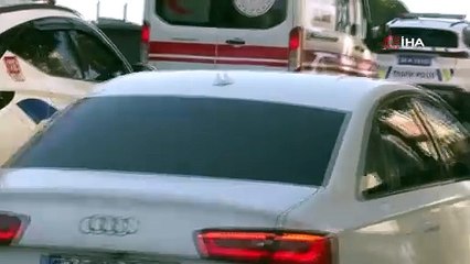 Bayrampaşa'da feci kaza kamerada! Talihsiz adam böyle savruldu!