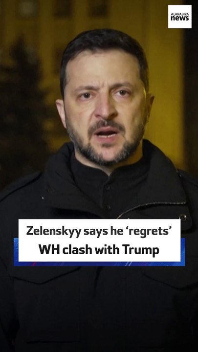 Zelenskyy says he ‘regrets’ WH clash with Trump