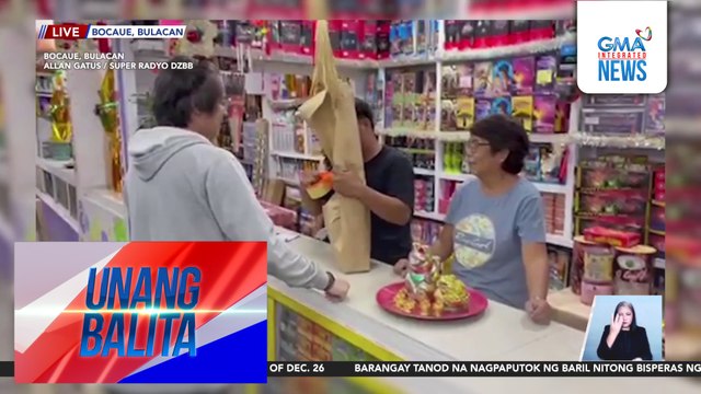 Bentahan ng mga paputok at pailaw, lumalakas na habang papalapit ang bagong taon | Unang Balita