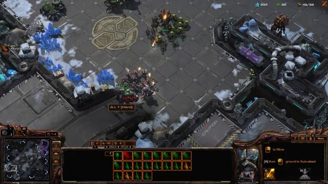 [StarCraft 2]No.0321 Great ZERG Player vs Hard A.I, WIN[2-Base Ravager-Ling Attack].CUT.01'39-10'03