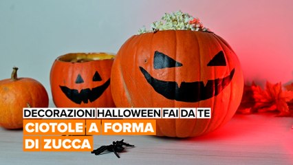 Decorazioni Halloween fai da te: Ciotole a forma di zucca