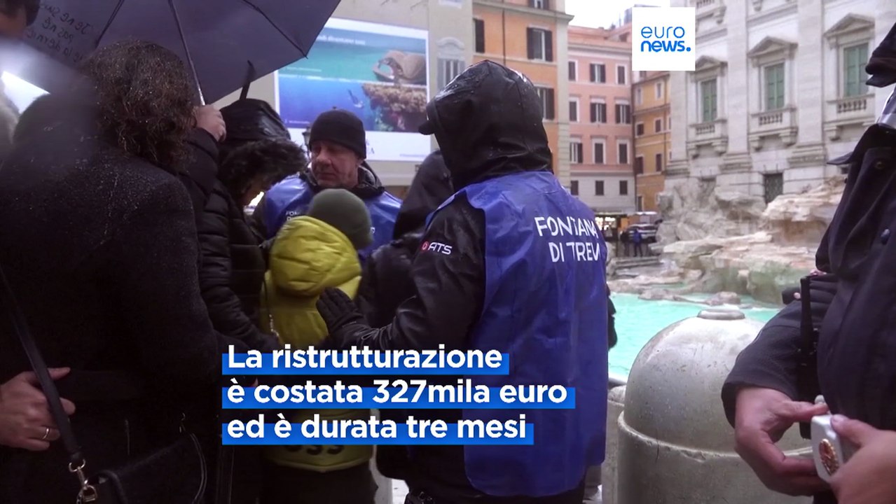 La Fontana di Trevi riapre in tempo per il Giubileo