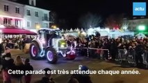Pour noël, un défilé de tracteurs illuminés par les agriculteurs en ille-et-vilaine