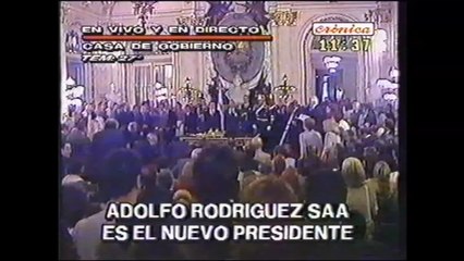 Adolfo Rodríguez Saá Presidente de la Nación Argentina en 2001