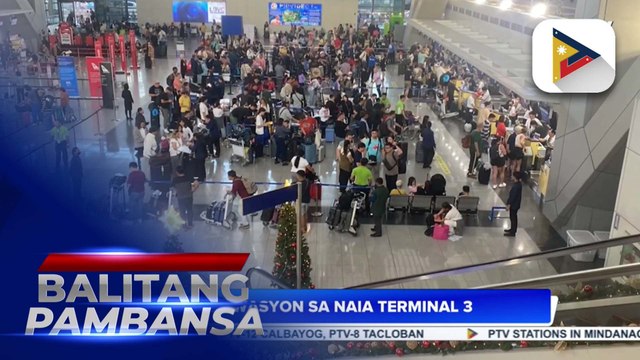Operasyon sa NAIA, nananatiling maayos sa kabila ng pagdagsa ng pasahero