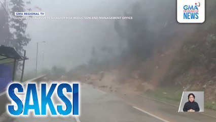 Bahagi ng bundok, gumuho matapos ang sunod-sunod na pag-ulan | Saksi