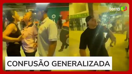 Vídeo mostra confusão entre Felipe Franco, Inaê Barros e seguranças em show no Allianz Parque