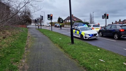Video shows road closure at East Bank Road after car crash