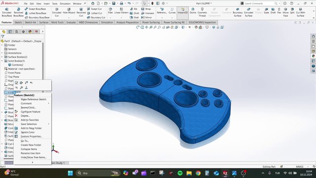 SOLIDWORKS | GAME CONSOL DRAWNING SURFACE TECHNIQUES| DESIGN AND ANIMATION | 3D CAD DRAW