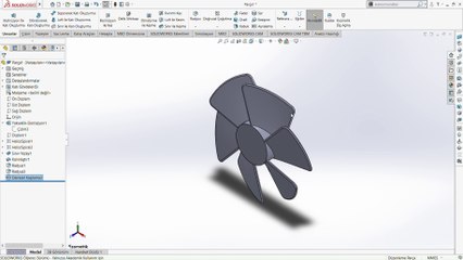 Solidworks Fan Pervanesi | Fan Propeller