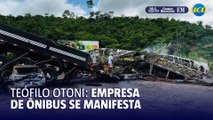 Empresa responsável pelo ônibus de Teófilo Otoni se manifesta sobre acidente