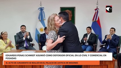Eduardo Penas Schmidt asumió como defensor oficial en lo civil y comercial en Posadas