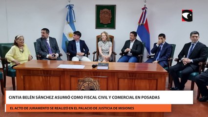 Cintia Belén Sánchez asumió como fiscal civil y comercial en Posadas