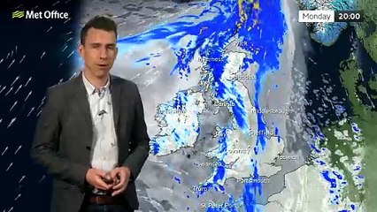 Met Office Monday Evening Weather Forecast 23/12/2024