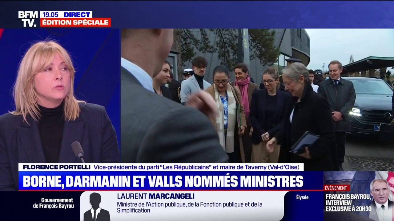 Gouvernement Bayrou: "On peut se poser beaucoup de questions sur la ligne de madame Borne en matière éducative", estime Florence Portelli, vice-présidente de LR
