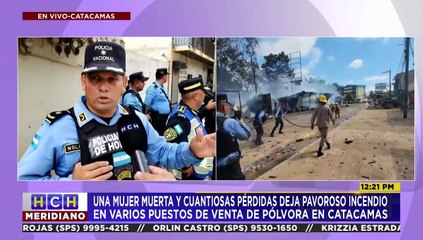 Una mujer muerta y enormes pérdidas, al explotar coheterías en Catacamas