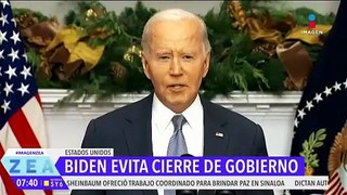 Joe Biden evita cierre de gobierno