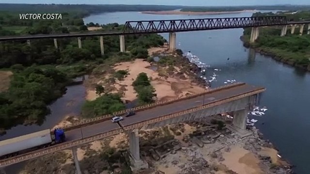 Pelo menos um morto e 16 desaparecidos após queda de ponte entre Tocantins e Maranhão