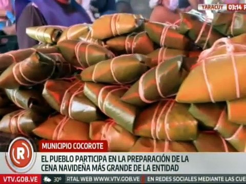 Yaracuyanos realizan la preparación de la cena navideña más grande de la entidad